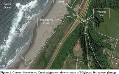 Strawberry Creek at Clam Beach Fish Passage Remediation Project