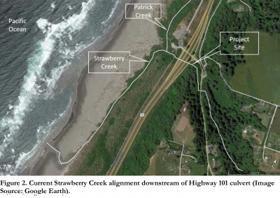 Strawberry Creek at Clam Beach Fish Passage Remediation Project