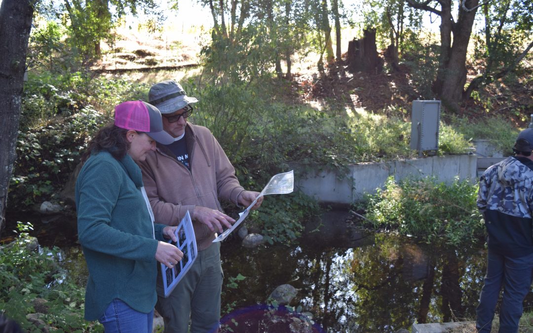 Forum Organized 5-year Tour of Yellowjacket Creek Fish Passage Project Site